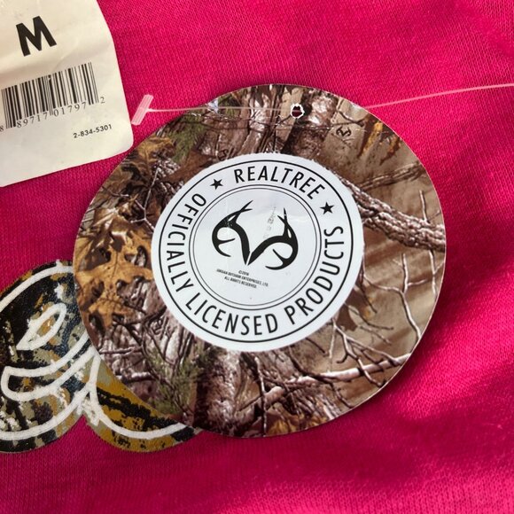 Realtree Graphic Tshirt Womens Medium Pink New Hunting Summer - Picture 9 of 9